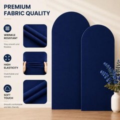 Arch Cover Spandex Party Arch Backdrop Cover for Birthday Party 6ft Navy Blue