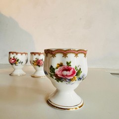 Royal Albert Lady Carlyle Egg Cup and Plates Set – Made in England