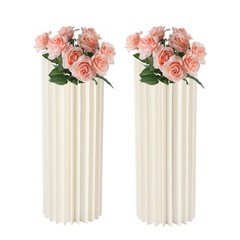 2 Pcs Wedding Centerpieces Cardboard Vases 31.5in Tall Flower Vase for Party