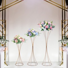 3PCS Flower Rack Vase Stand Prop Road Lead Hourglass-shaped Wedding Party Decor