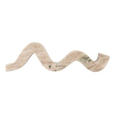 Marble Wave Double Taper Candle Holder Beige