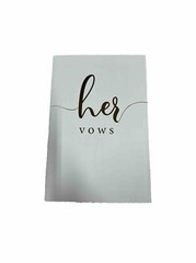 Wedding Guest Book With His And Her Vows