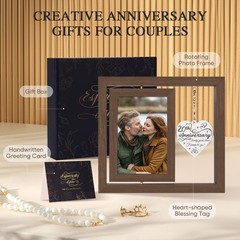 20th Anniversary Picture Frame Gifts for Wife Husband Couple Him Her Men Wome…