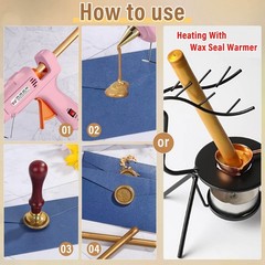 20pcs Antique Gold Sealing Wax Sticks for Wedding Invitations, Letters & Crafts