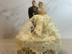 Vtg 1940s 1950s Wedding Cake Topper