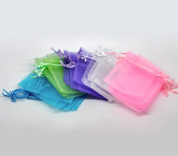 new 100 pieces 2″ x 3″ MINI Organza Bags Wedding Party Favor Gifts 5 colors