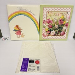 VTG Hallmark Memories Photo Post Bound Album Lot 1970s/90s Rainbow Girl Floral