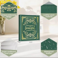 Valentine Day Gift for Couple,Love Story Magnetic Album Love Story-Dark Green