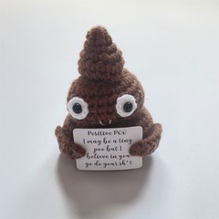 Cute Handmade Poo Crochet Toy Perfect Outdoor Traveling Camping Hiking