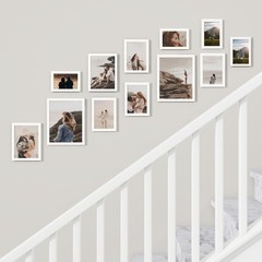 Heimlove White Collage Picture Frames Set of 12,Two 8×10,Two 6×8,Four 5×7,Fou…