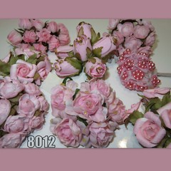 Artificial 🌺 Flowers LOT Floral Decor Wedding Crafts Pink Red Gold Silver Peach