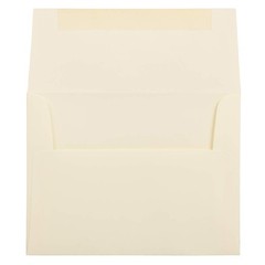 JAM PAPER A2 Strathmore Invitation Envelopes – 4 3/8 x 5 3/4 – A2, Ivory Wove