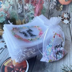 100PCS Organza Gift Bags 4×6″ for Jewelry, Wedding Favors, Party, Sheer Drawstri