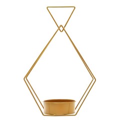 10pcs Gold Metal Diamond Shape Flower Vases Tabletop Wedding Centerpieces Stand