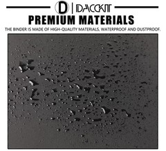 D DACCKIT 3600 Pockets Card Binder，Premium Large 36-Pocke Ringless Tradin
