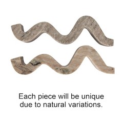 Marble Wave Double Taper Candle Holder Beige