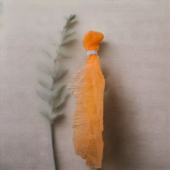 Tulle: Orange/Dark Purple/Light Purple & 8 Tulle Chair Ornaments