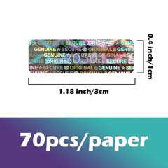 1200pcs Tamper Proof Hologram Stickers Original Security Labels Genuine Warra…