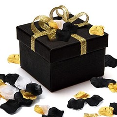 1600 Pcs Bulk Artificial Rose Flower Petals for Wedding Gold, White, Black