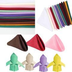 100 20″ x 20″ Polyester Napkins Wedding Party Event Catering 24 COLORS USA SALE*