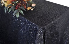 90 x 132″ rectangular Sequin Sparkly Tablecloth Table Cover 4 COLORS WEDDING