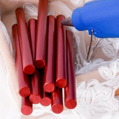Wax Seal Kit with Sealing Wax Gun & 10pcs Blood Red Wax Sticks – for Wedding