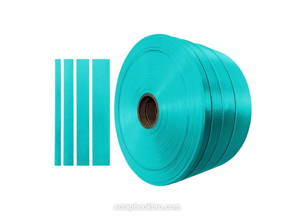 Turquoise 10mm 16mm 25mm 40mm Satin Ribbon For Scrapbooking Wrap Decorations