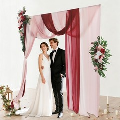 Artificial Wedding Arch Flower Kit Artificial Flower Arrangements With Drapes