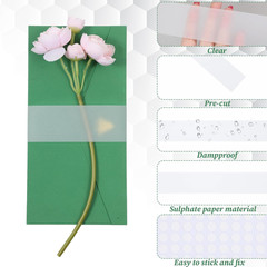100 Pcs Wedding Invitation Accessories Vellum Belly Band for 5 x 7 Invitations,