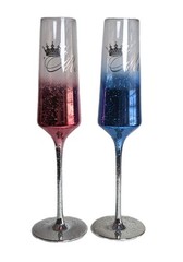 Mr and Mrs Wedding Cake Cutting Set & Champagne Flutes – 6pc Gold Gift Set NEW