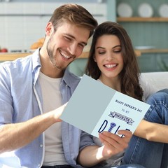 Fathers Day Card for Husband – 5X7 DILF Fathers Day Card from Wife Girlfriend…