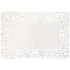 Elegant White Placemat Doilies (Pack of 8) – 9.75″ x 14.25″ – Premium Paper