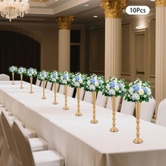 10pc Flower Stand For Wedding Party Decor 5.51*23.62in Gold Flower Stand