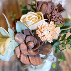 Sola Wood Mauve Wedding Floral Table Centerpieces Set of 3 Bridal Shower Decor