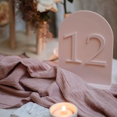 Arch Wedding Table Number 3D Letter Event Table Sign Wedding Party Table Decor