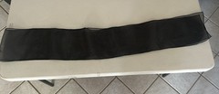 Set of (20) Sheer Black Organza Chair Ties For Special Occasion