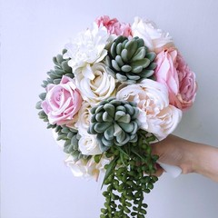 6 PCS Foam Floral Handle Bouquet Holders Handle Bouquet Holder for Floral
