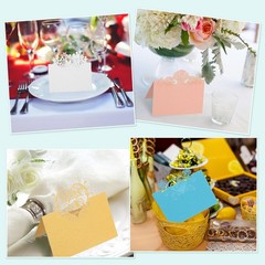 PATIKIL 50Pcs Wedding Place Cards, Laser 12 x 9cm / 4.72 x 3.54inch, Beige