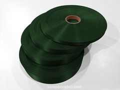 Forest Green 10mm 16mm 25mm 40mm Satin Ribbon For Scrapbooking Wrap Decorations