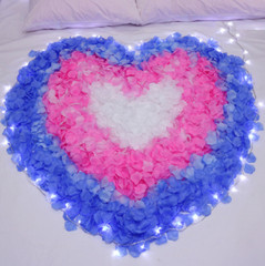 1000 × Silk Rose Petals Romantic Decor Fake Flowers Confetti Wedding Engagement