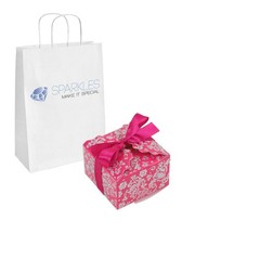 100 Fuchsia Silver Medium Ribbon Wedding Favor Gift Boxes Party Event Candy Box