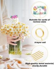 30Pcs Floral Card Holder Picks-Wire Place Card Holder for Wedding-Metal Photo…