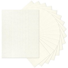8.5 x 11 Ivory Textured Cardstock Linen Paper, Goefun Light Cream Cardstock W…
