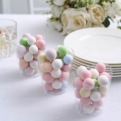 24 Clear 4 oz Mini Wavy Rim Plastic Dessert Cups Party Events Tableware Supplies