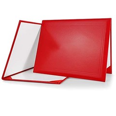 8.5″x11″ Smooth Padded Diploma Cover Certificate Holder 1 Pack Red