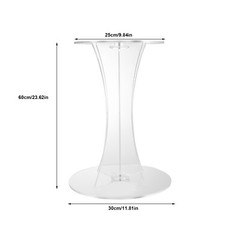 Acrylic Flower Freestanding Display Stand Clear Vase Stand Party Events 60cm USA