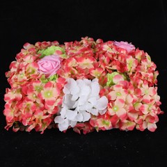6pcs Artificial Flower Wall Panel Wedding Party Backdrop Plant Wall Decoration