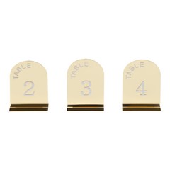 20PCS Gold Table Numbers Acrylic Party Table Numbers Wedding Table Numbers Sign