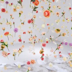 20pcs Simulated Flower Wedding Curtain String Scene Decor Props Accessories DIY