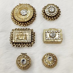Sindoor box,Kumkum box,Rajwadi Kankavati,Sindoor Daani with Ghunghroo